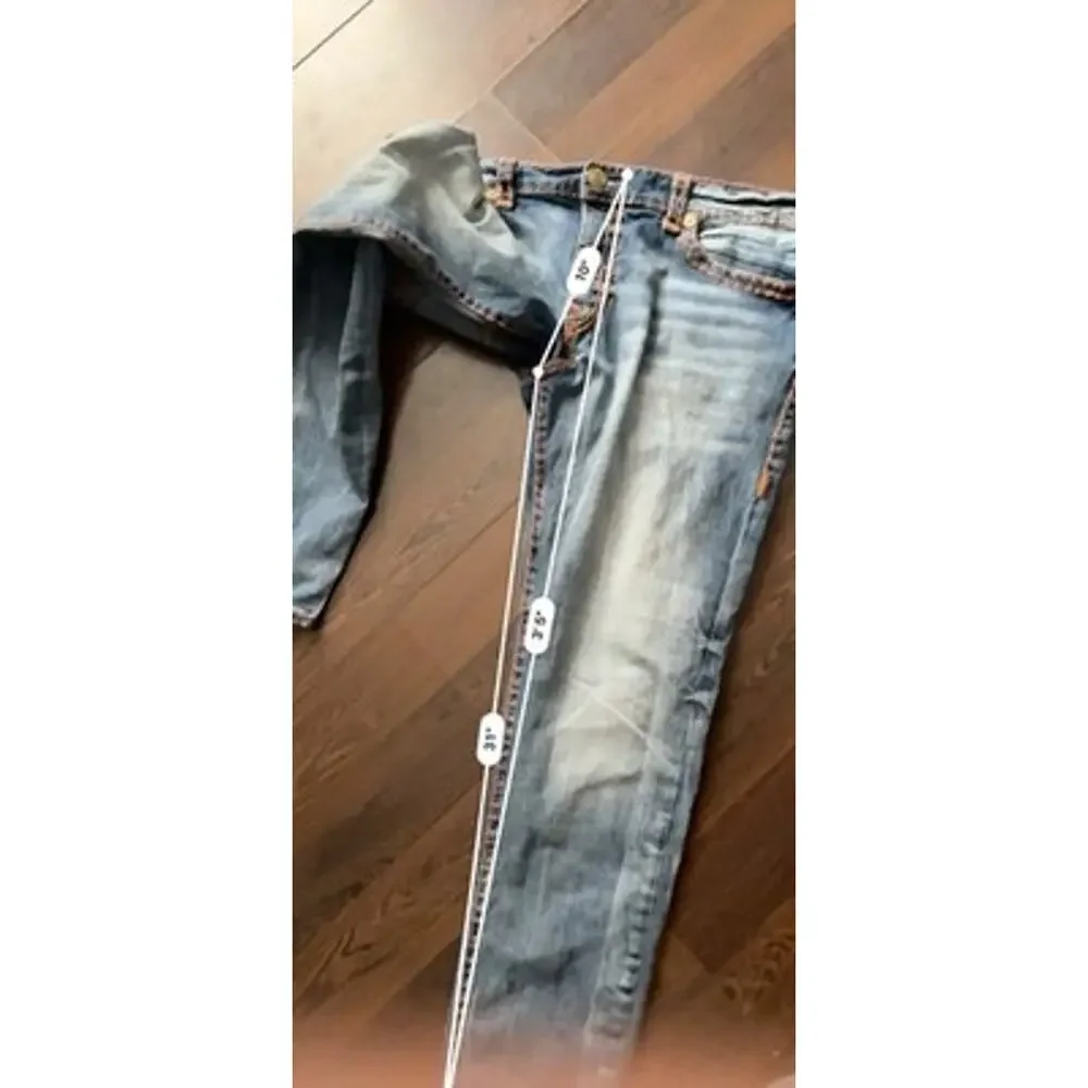 True Religion Rocco Super T Skinny Jeans Size 40 Rare